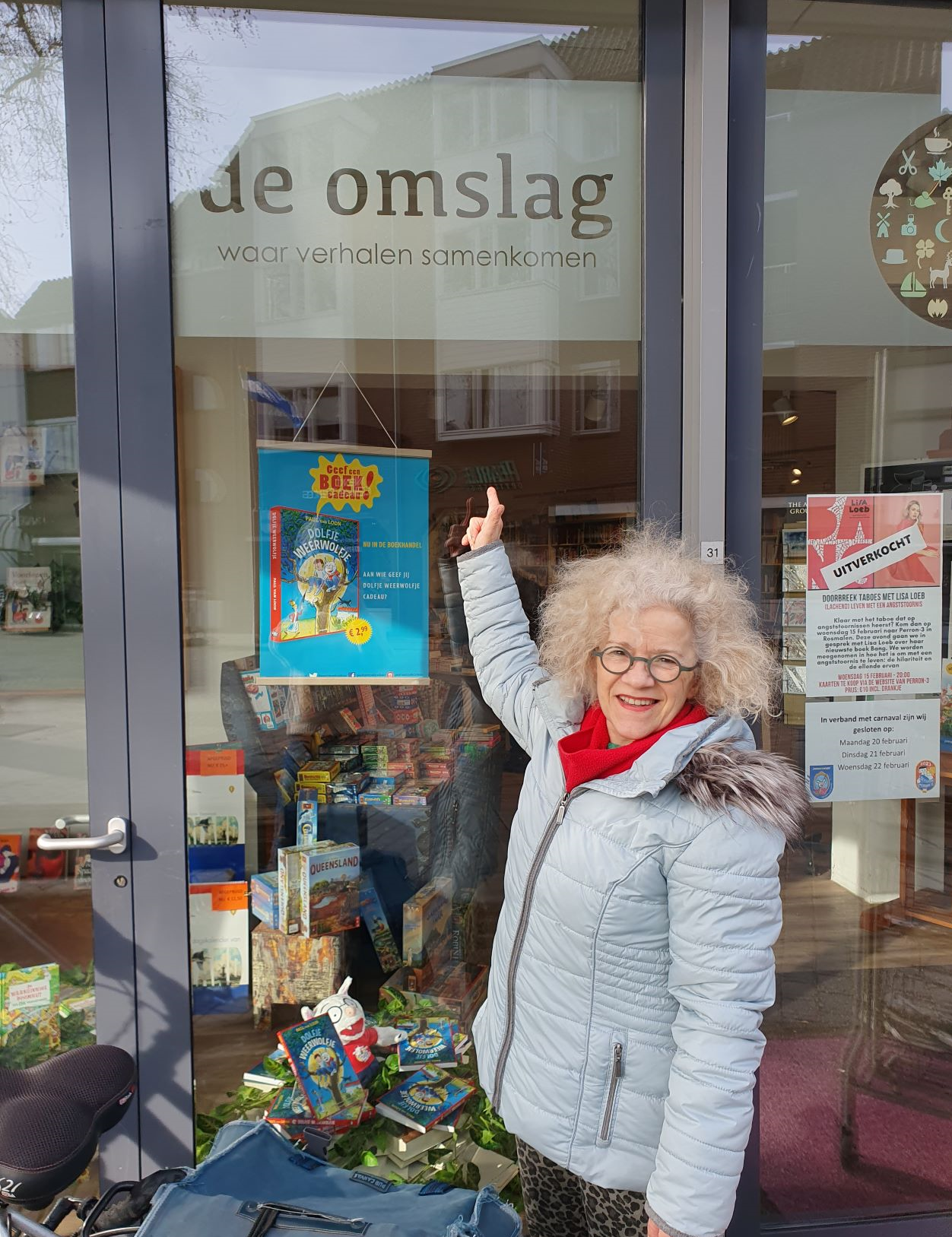 El Lenssen theaterlezing in Boekhandel De Omslag